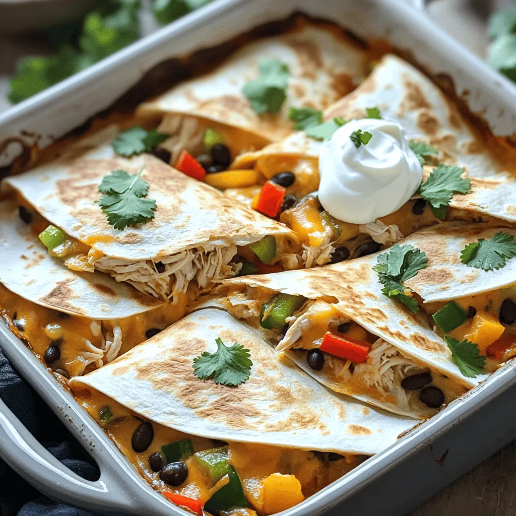 Chicken and Cheese Quesadillas Bake Easy and Tasty Meal
