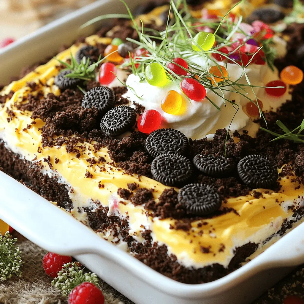 Easter Dirt Cake Casserole Delightful and Simple Treat