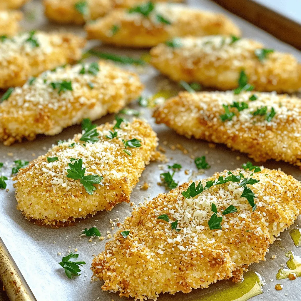 Parmesan Crusted Chicken Tenders Crispy and Delicious