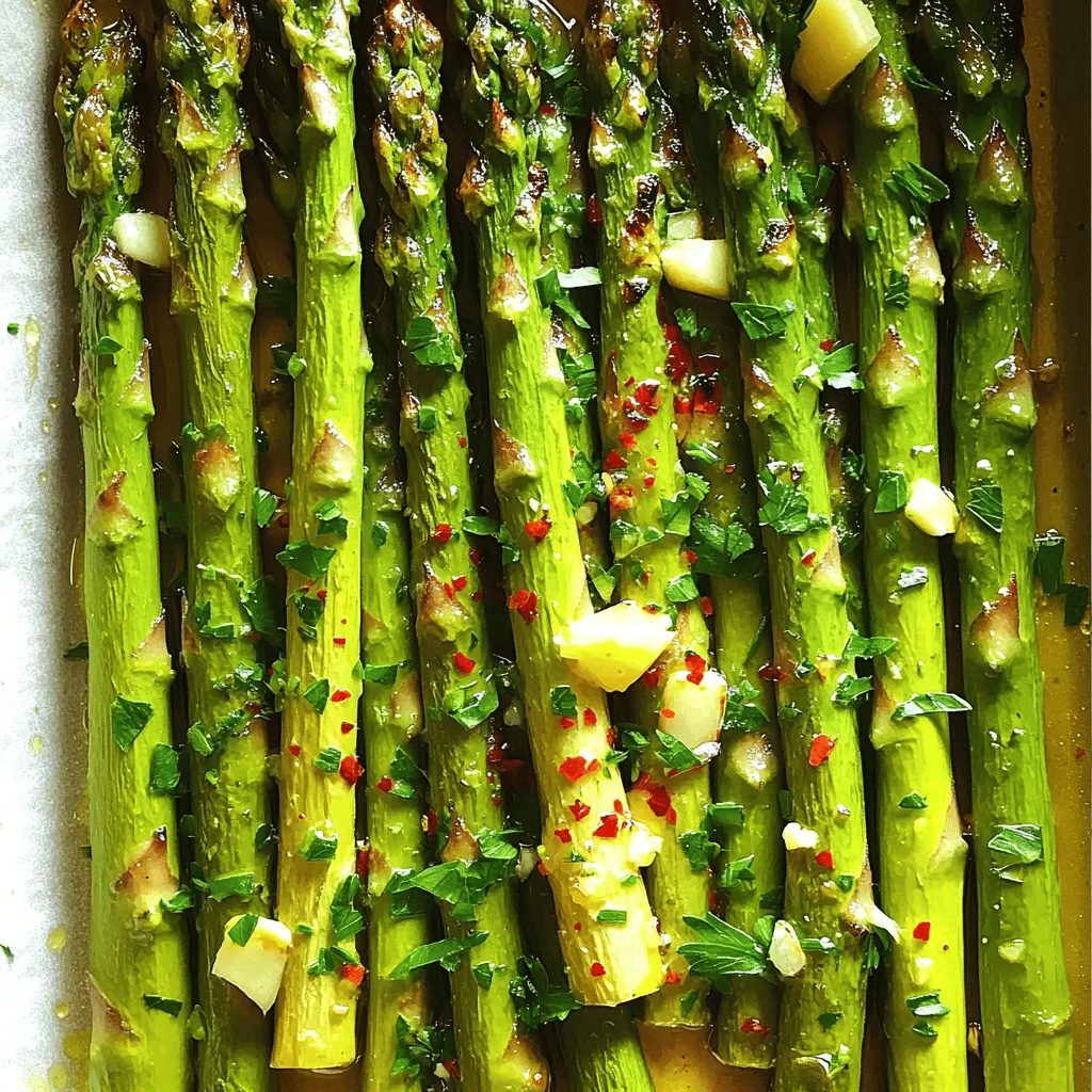 Lemon Garlic Roasted Asparagus Flavorful and Simple Dish