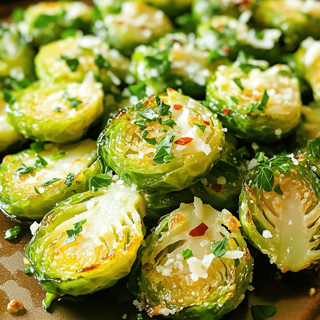 Crispy Garlic Parmesan Brussels Sprouts Easy &#038; Tasty