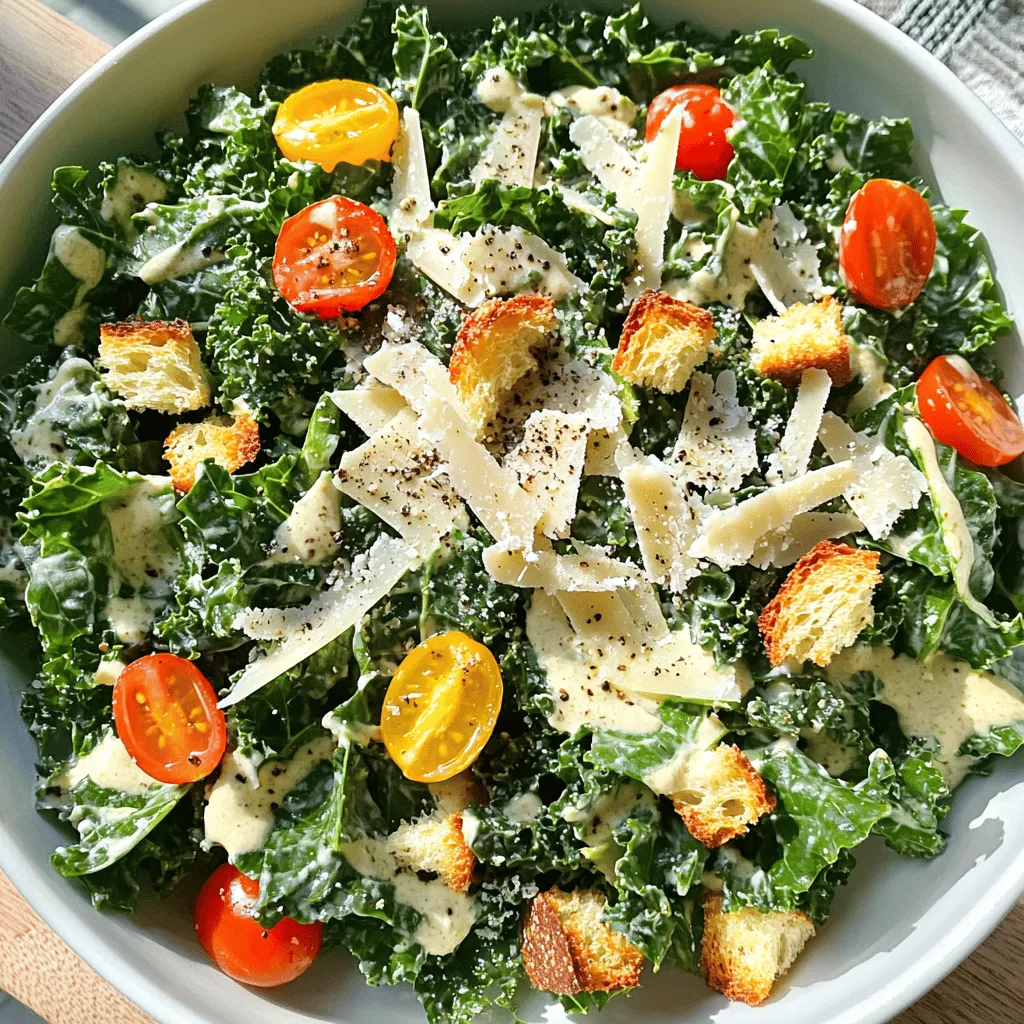 Kale Caesar Salad Nutritious and Flavorful Delight