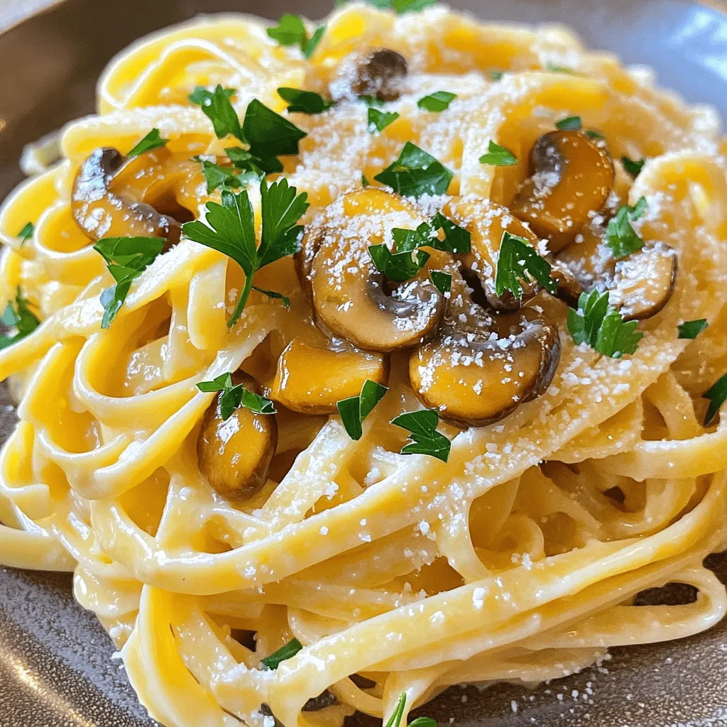 Garlic Butter Mushroom Pasta Tasty and Simple Meal
