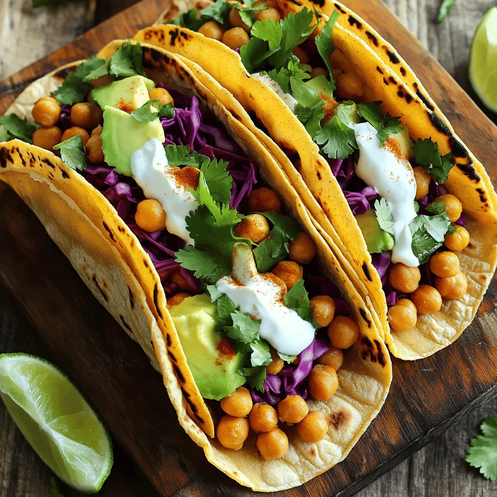 Crispy Chickpea Tacos Flavorful and Nutritious Meal
