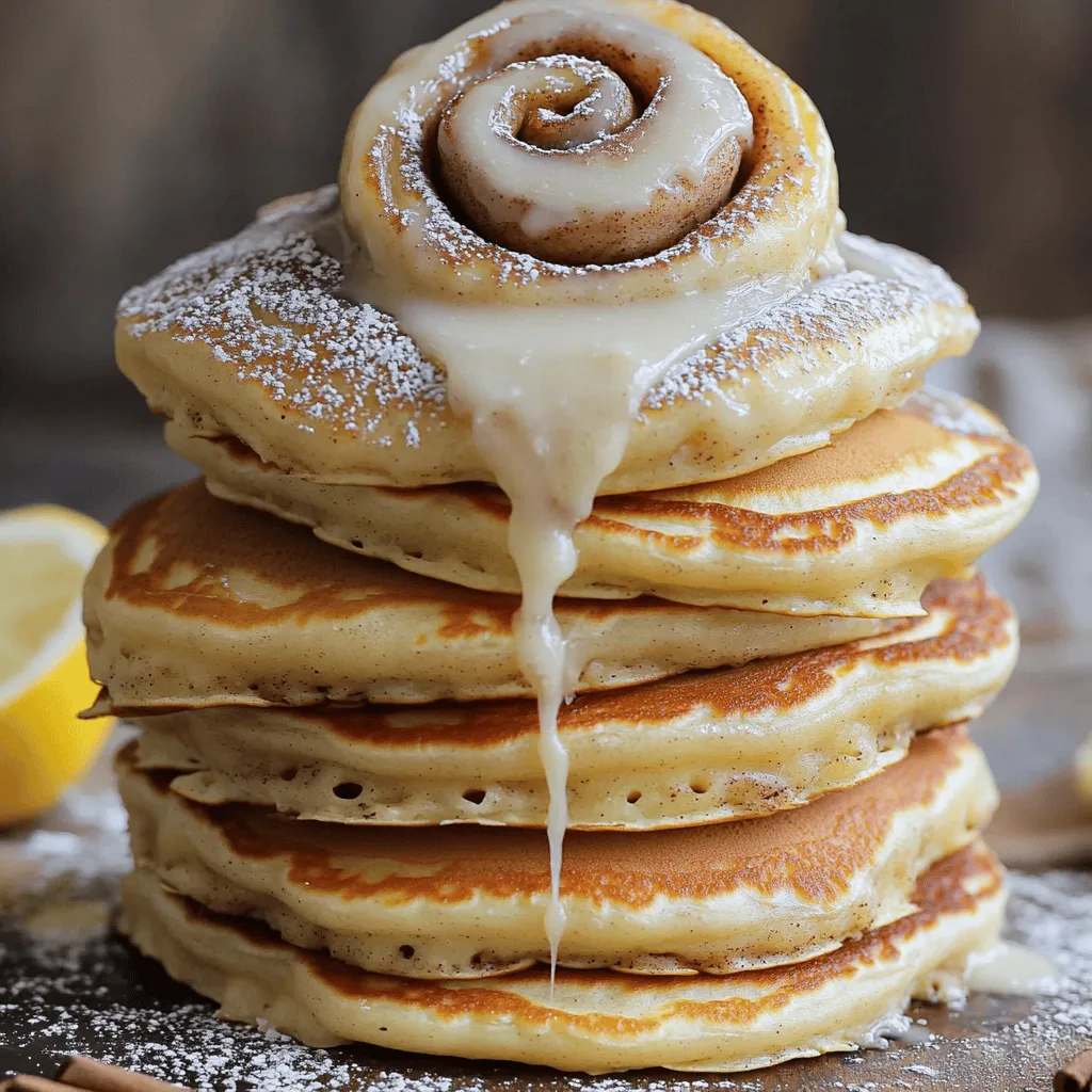 Cinnamon Roll Pancakes Delightful Breakfast Treat