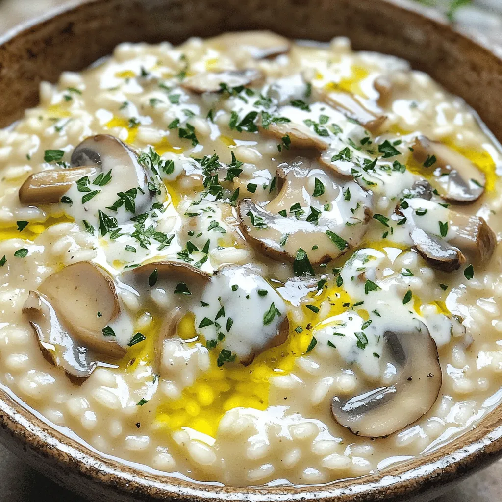 Creamy Mushroom Risotto Rich and Flavorful Delight