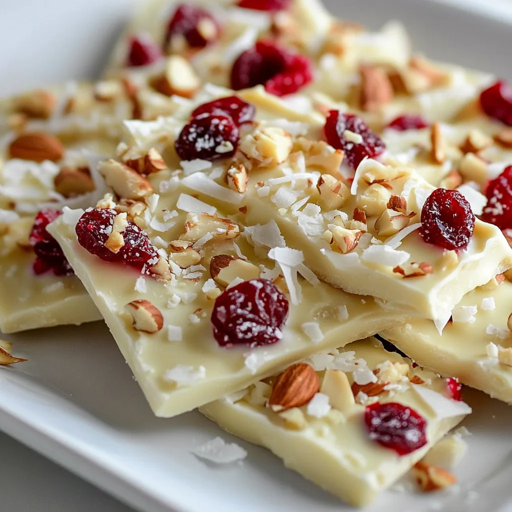 White Chocolate Cranberry Bark Simple Holiday Treat