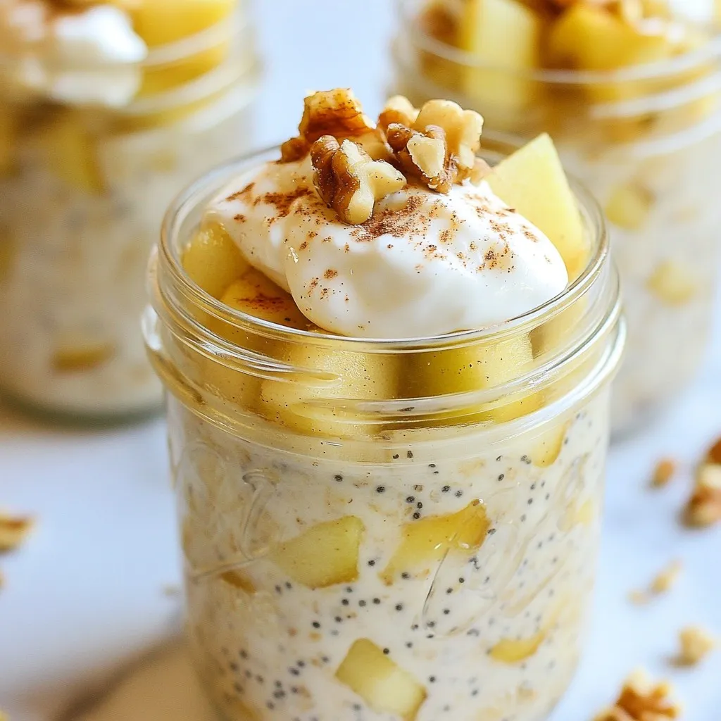 Apple Cinnamon Overnight Oats Energizing Breakfast Treat