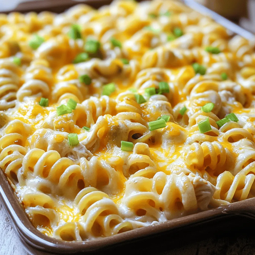 Pickle Ranch Chicken Pasta Bake Delightful Comfort Dish