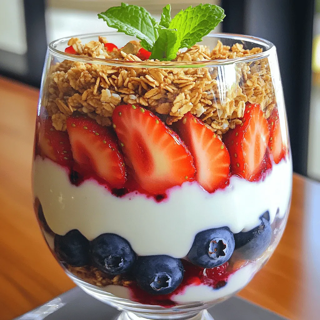 Double Berry Greek Yogurt Parfait Fresh and Tasty Treat