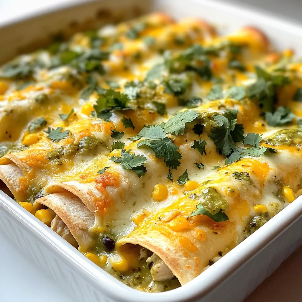 Salsa Verde Chicken Enchiladas Flavorful and Easy Meal