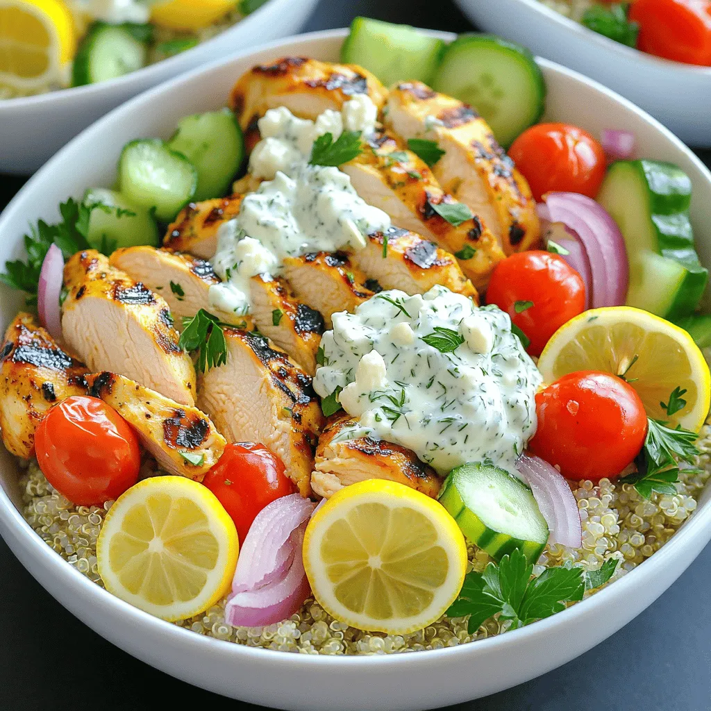 Greek Chicken Gyro Bowls Flavorful and Fresh Meal