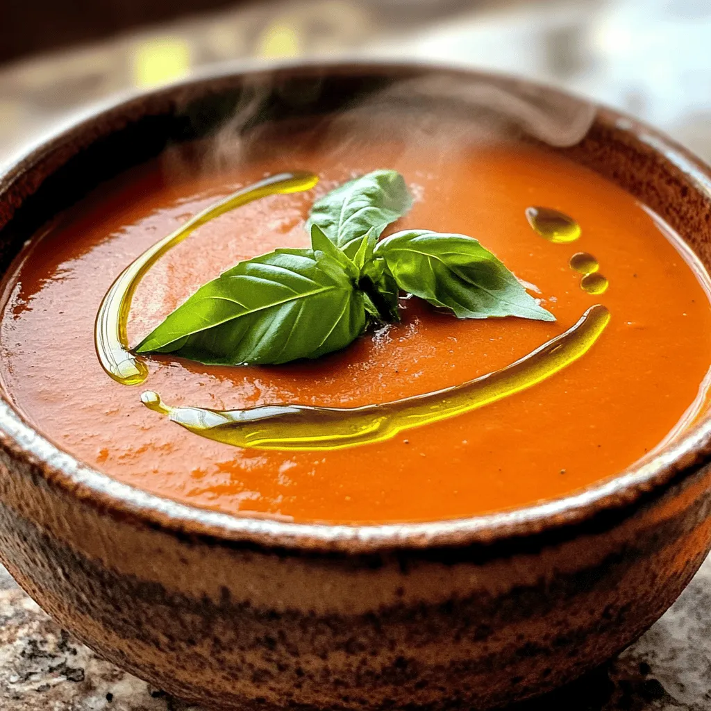 Easy Tomato Basil Soup Flavorful and Simple Recipe