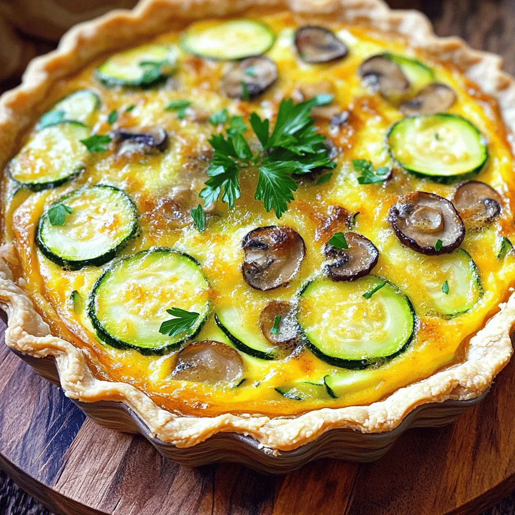 Zucchini Mushroom Quiche Flavorful and Easy Recipe