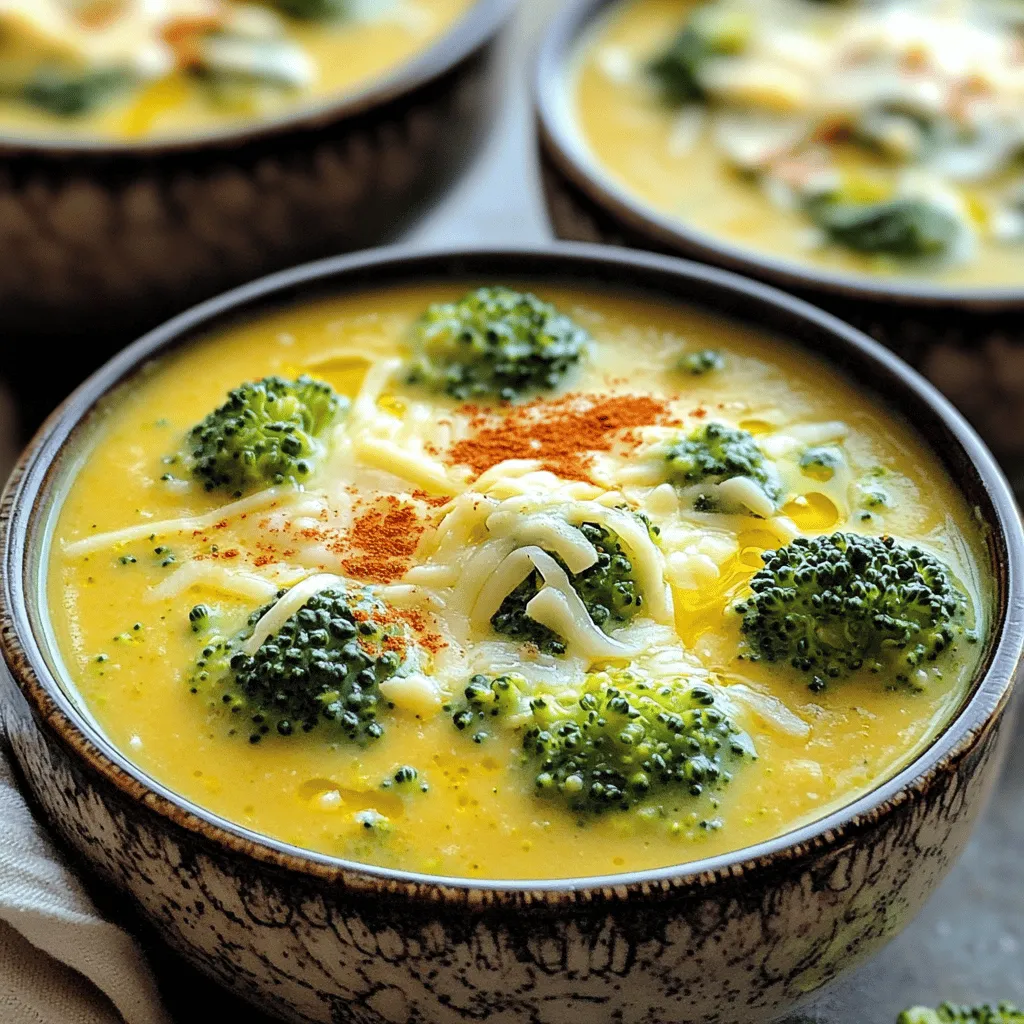 Broccoli Cheddar Soup Comforting and Creamy Delight