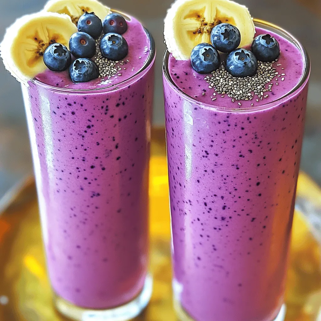 Blueberry Coconut Smoothie Simple and Delicious Treat
