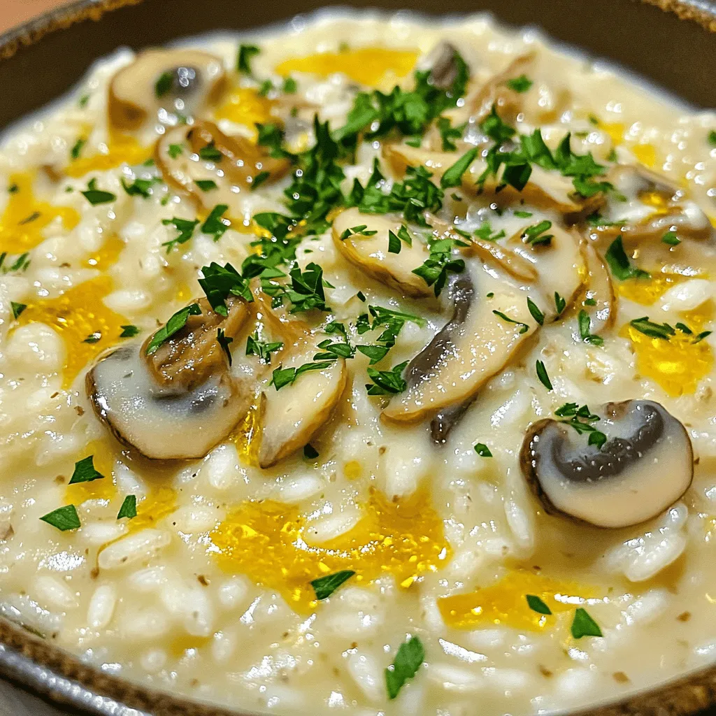Mushroom Risotto Perfectly Creamy and Flavorful Dish