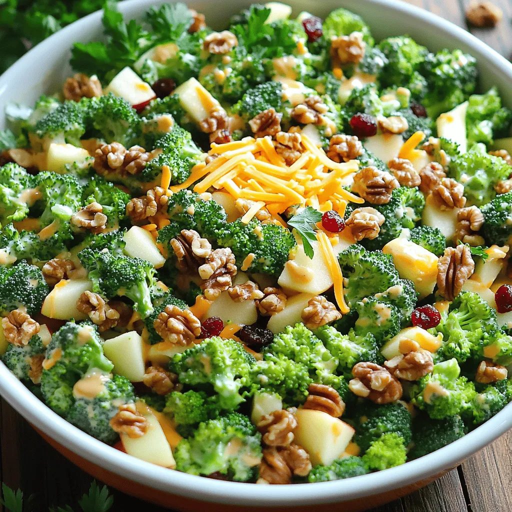 Broccoli Apple Salad Fresh and Flavorful Delight