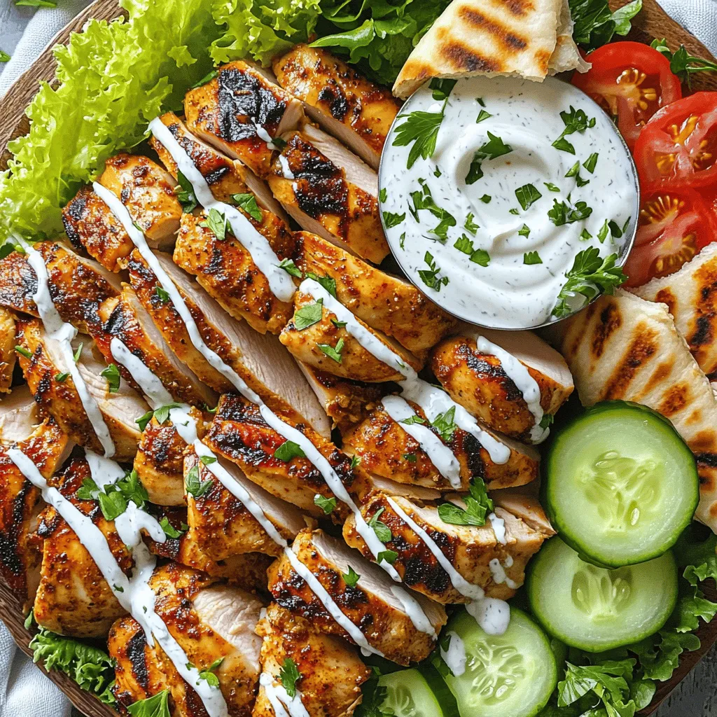 Savory Chicken Shawarma with Creamy Garlic Sauce