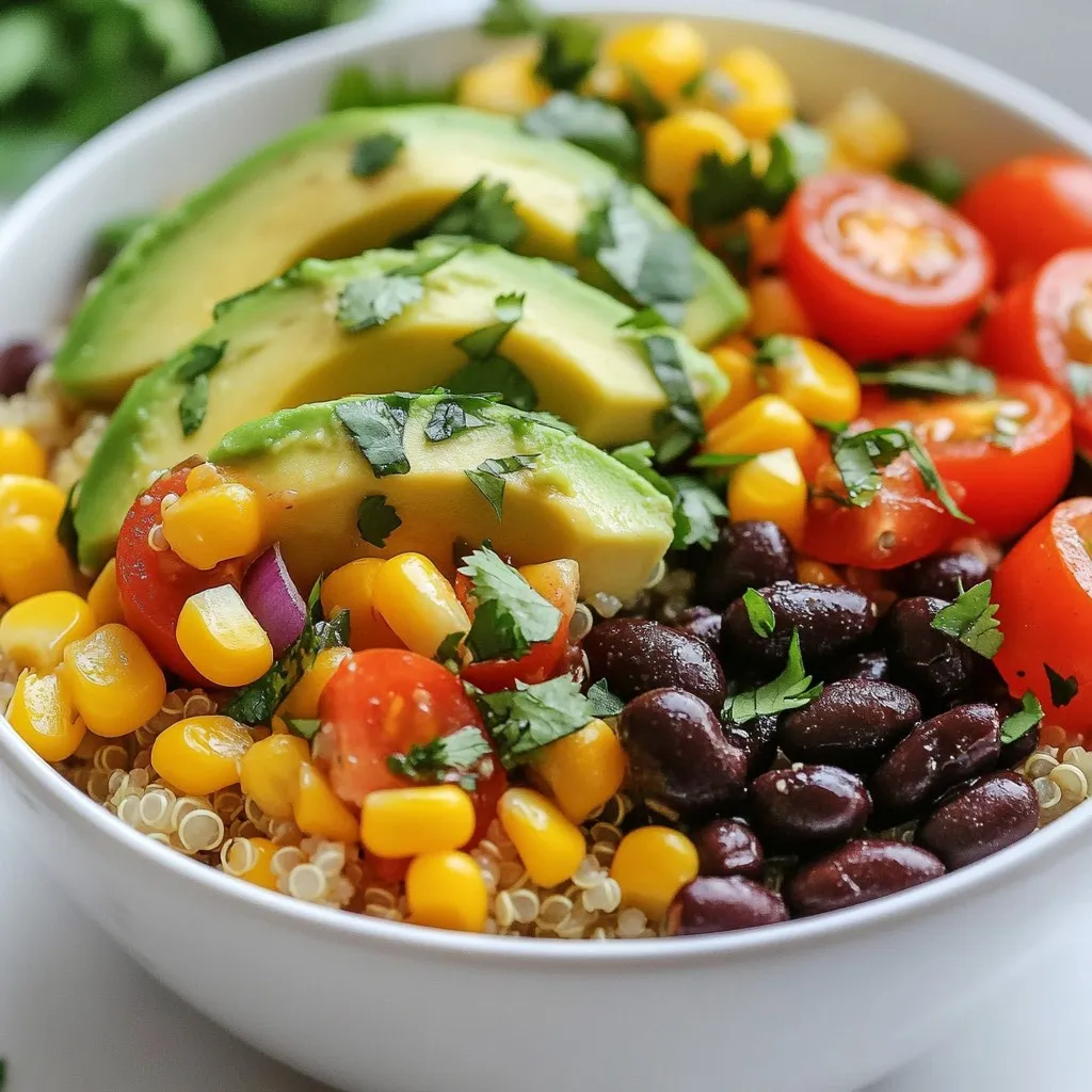Fiesta Veggie Quinoa Bowl Flavorful and Nutritious Dish