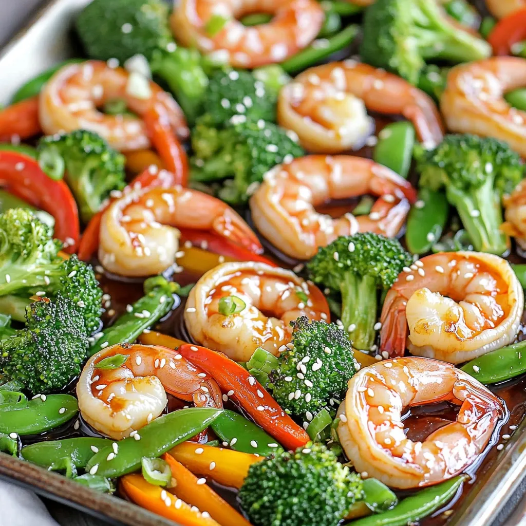 Sheet-Pan Teriyaki Shrimp and Veggies Delightful Meal
