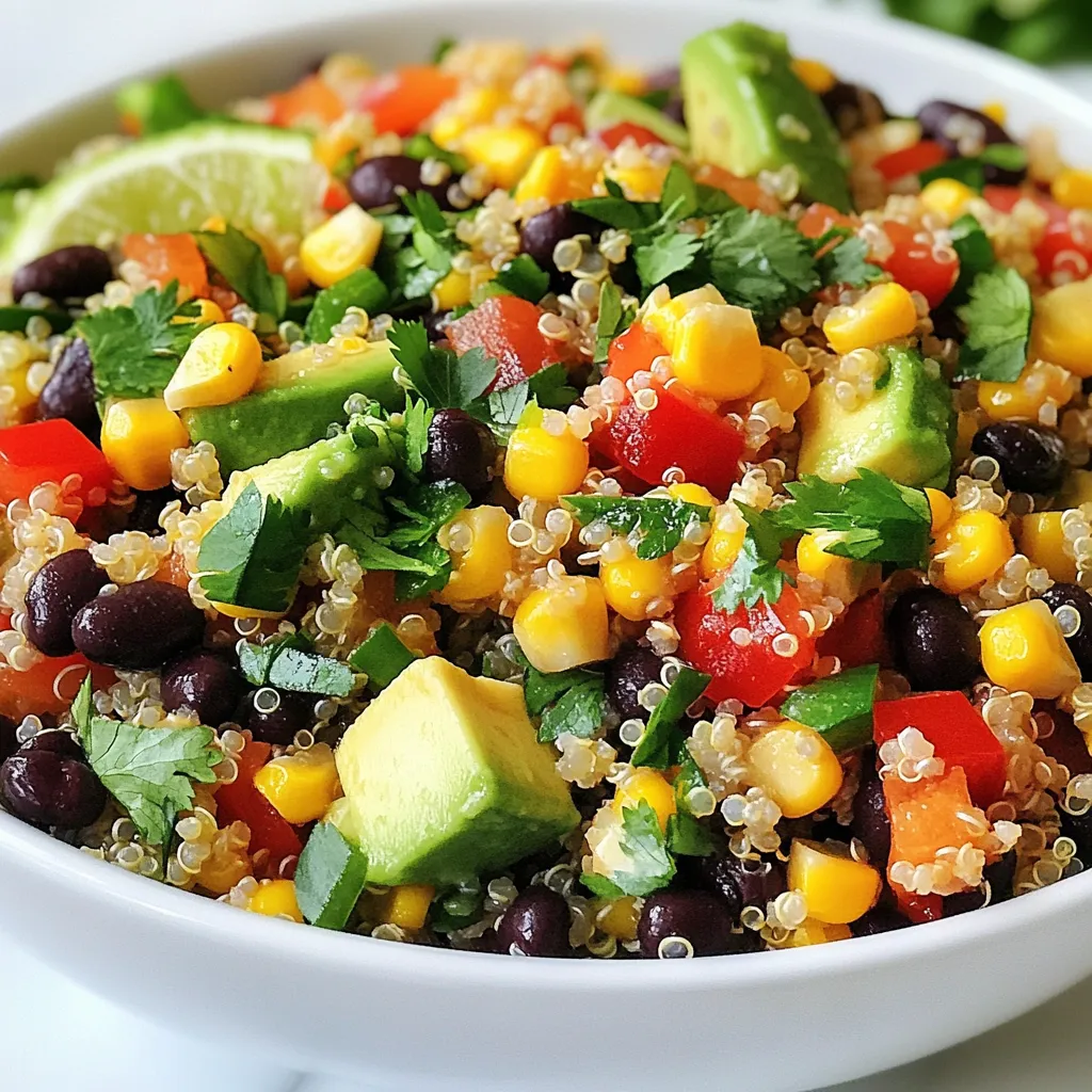 Black Bean Quinoa Salad Flavorful and Nutritious Dish