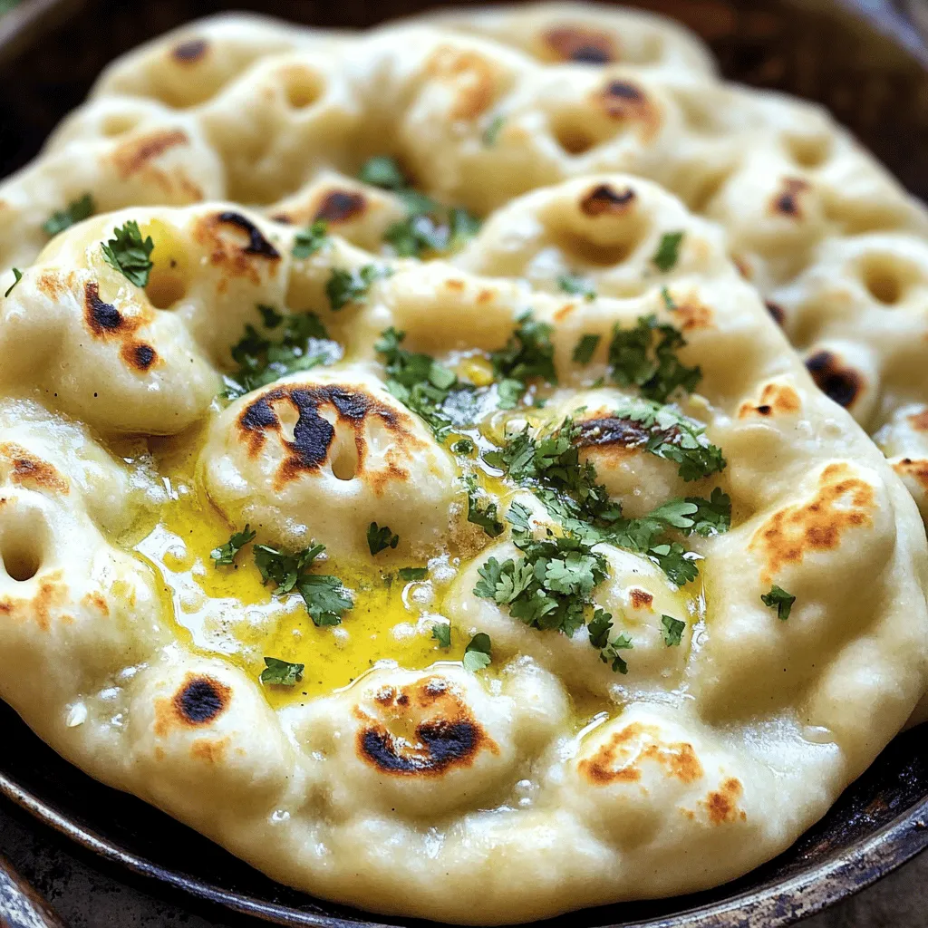 Homemade Garlic Naan Soft and Flavorful Delight