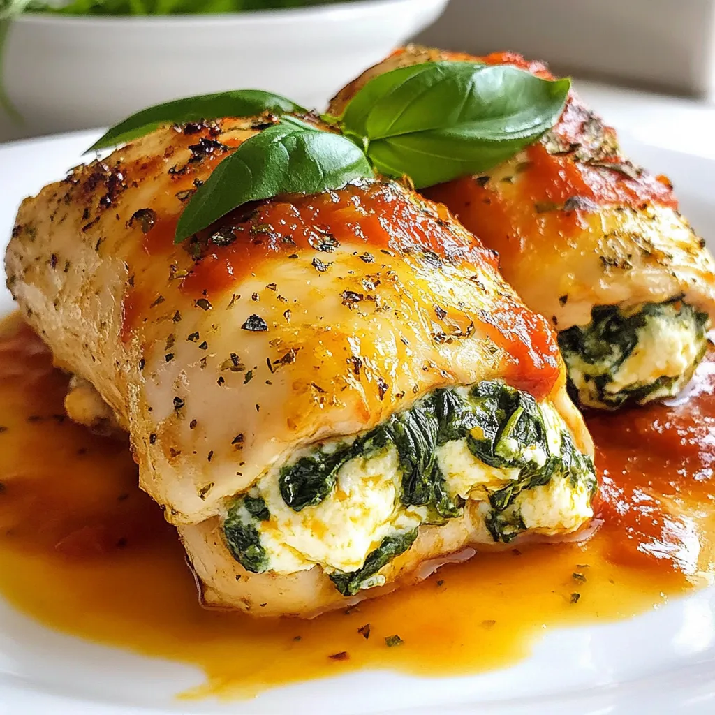 Spinach Ricotta Stuffed Chicken Breasts Flavorful Delight