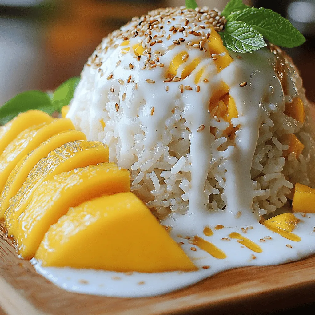 Thai Mango Sticky Rice Delightful Dessert Recipe