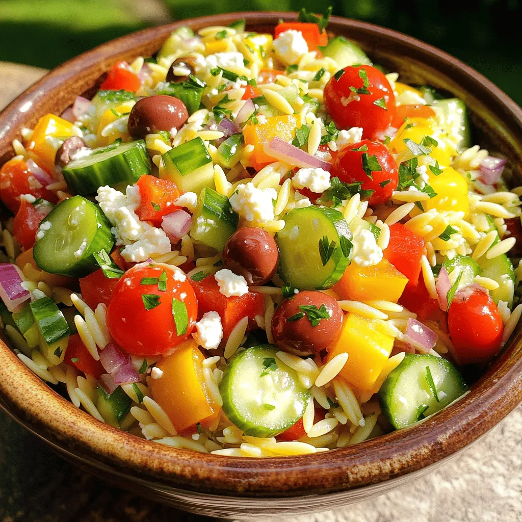 Greek Orzo Salad Fresh and Flavorful Recipe Idea
