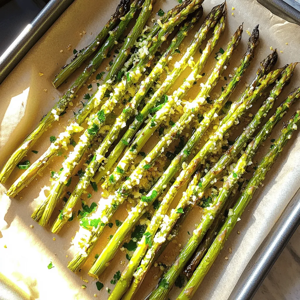 Lemon Garlic Roasted Asparagus Flavorful and Simple Dish