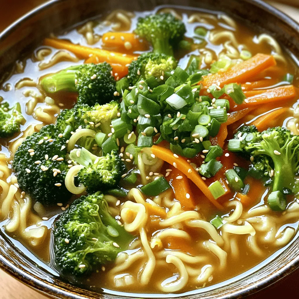 Garlic Ginger Ramen Noodles Flavorful and Nourishing Dish