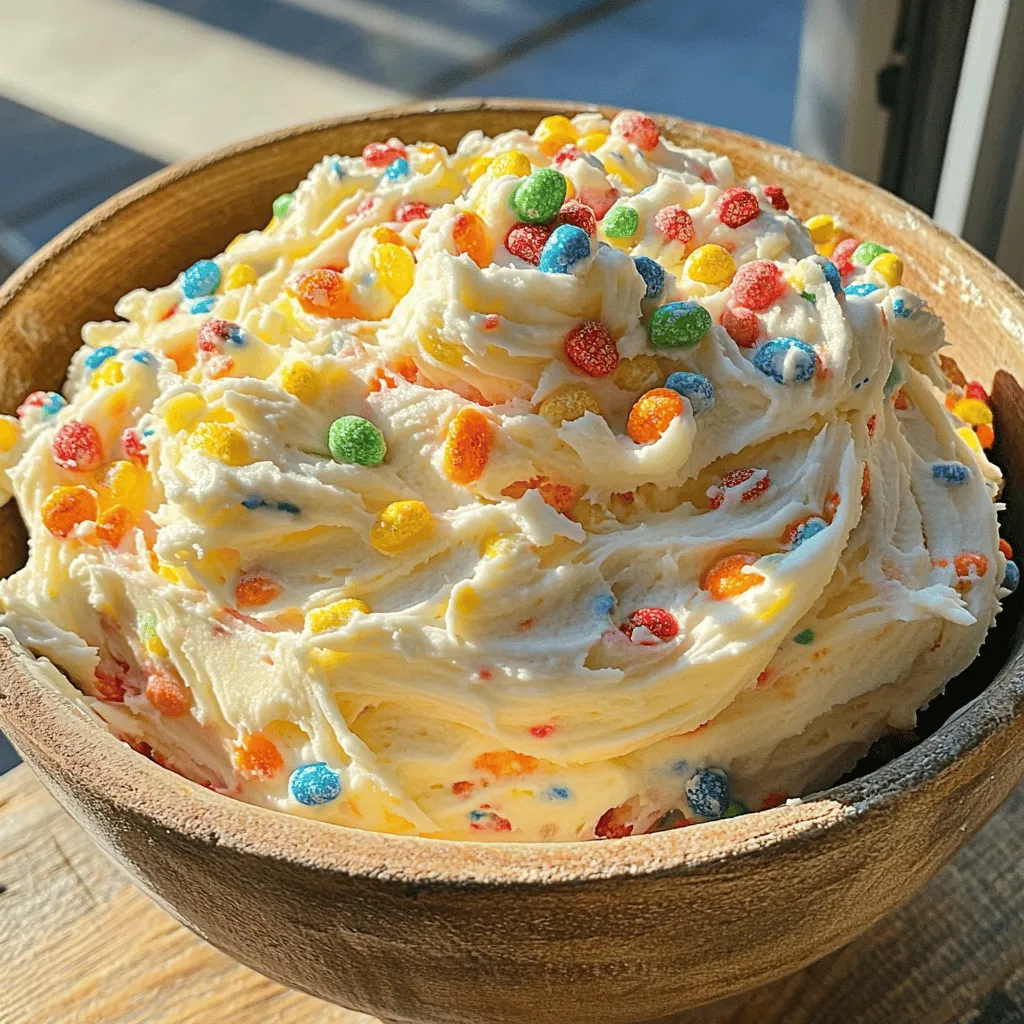 Fruity Pebbles Frosting Fun and Colorful Treat