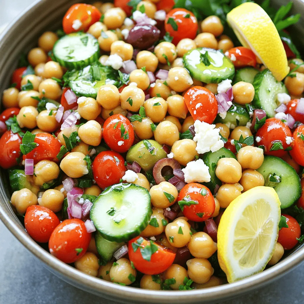 Mediterranean Chickpea Salad Fresh and Flavorful Dish