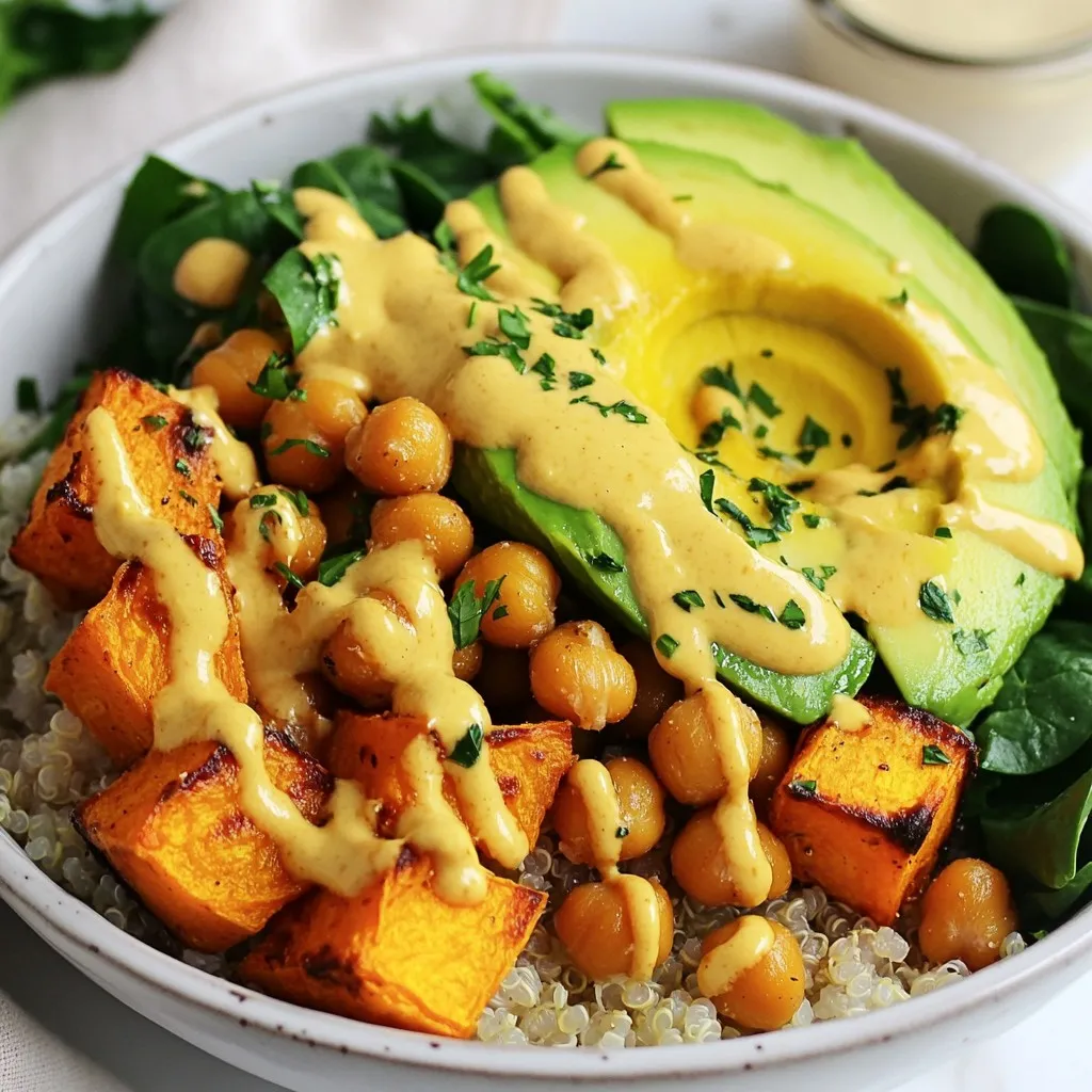Savory Sweet Potato Chickpea Buddha Bowl Recipe