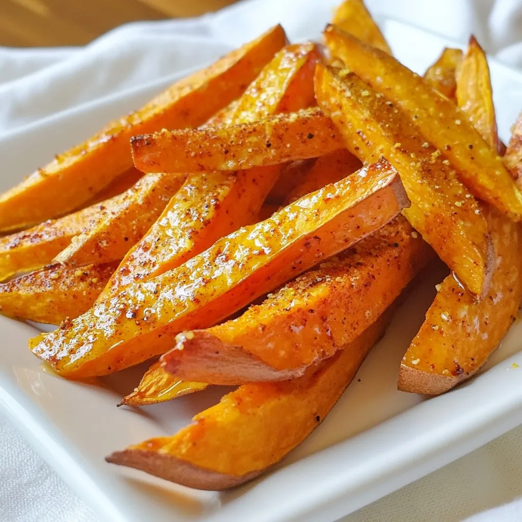 Baked Sweet Potato Fries Crispy and Flavorful Snack