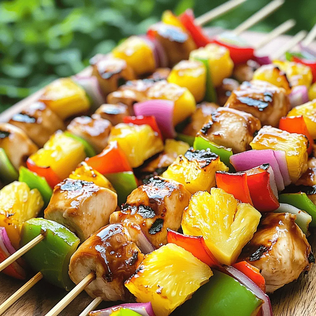 Teriyaki Chicken Pineapple Kabobs Flavorful Grilling Delight