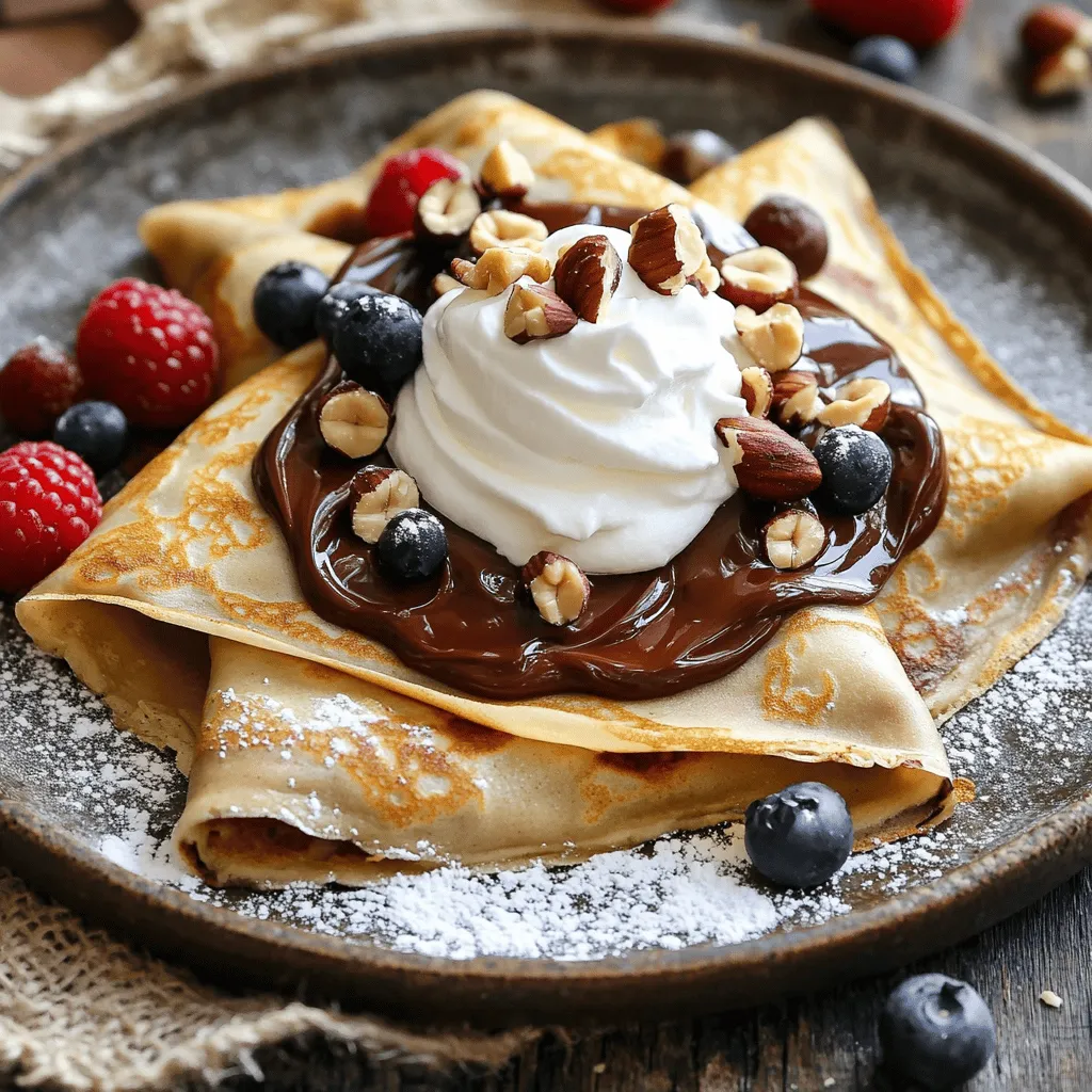 Chocolate Hazelnut Crepes Simple and Delicious Recipe