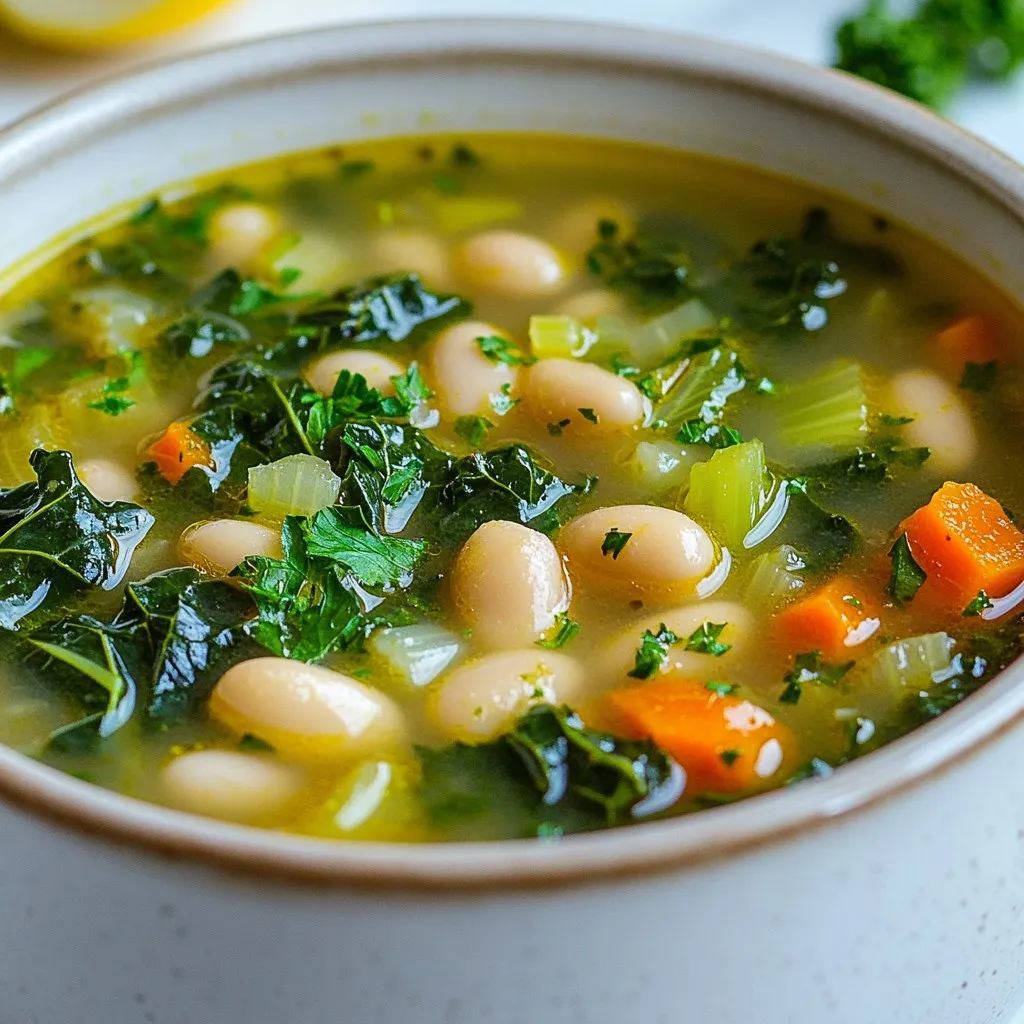 Tuscan White Bean Kale Soup Hearty and Flavorful Meal