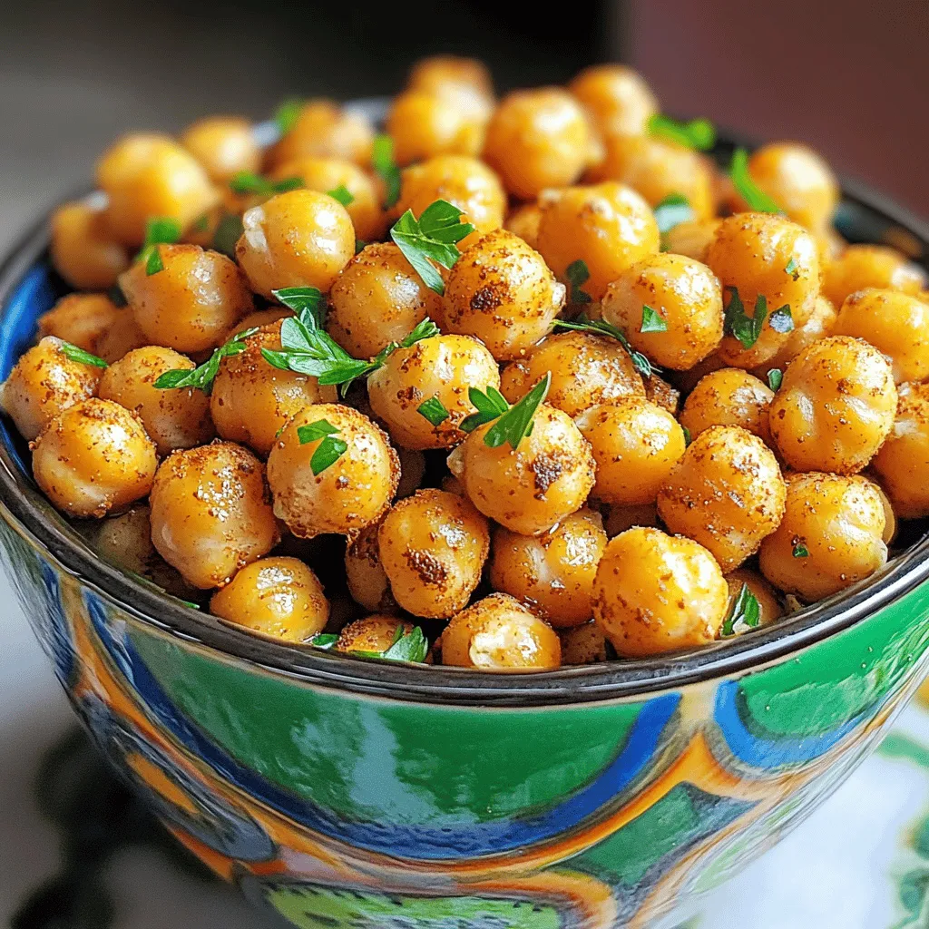 Crispy Air Fryer Chickpeas Flavorful Snack Idea