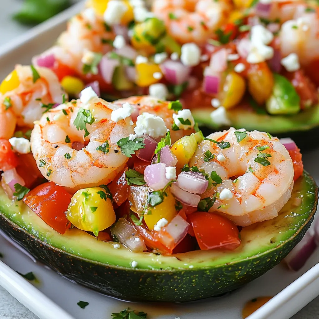 Shrimp Avocado Taco Boats Fresh and Flavorful Dish