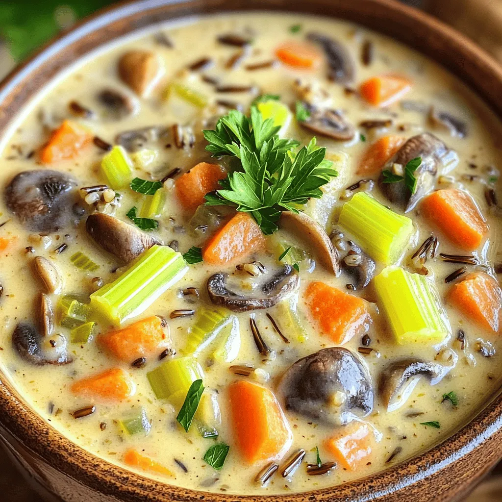 Creamy Wild Rice Mushroom Soup Hearty and Delicious Mix