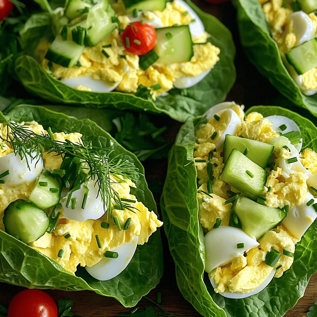 Easy Egg Salad Lettuce Wraps Simple and Tasty Recipe