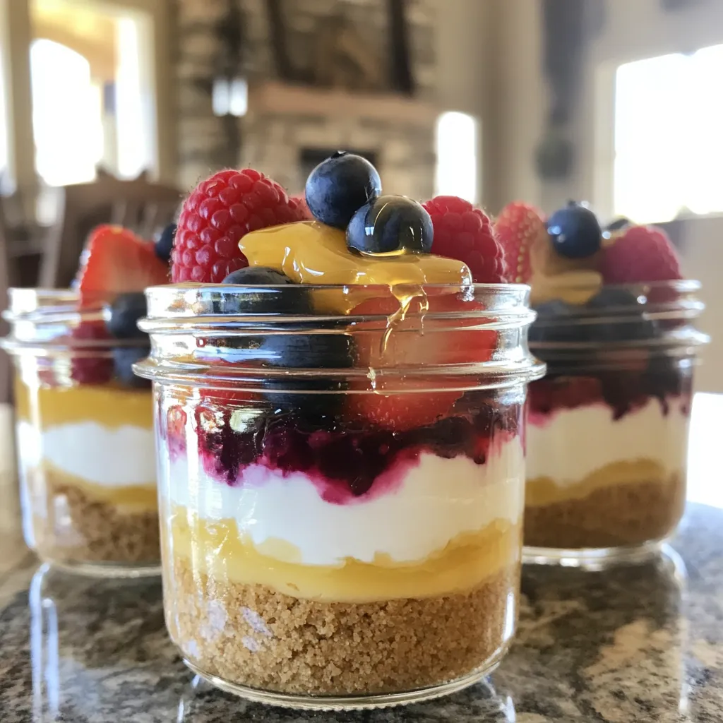 Greek Yogurt Cheesecake Jars High Protein Delight