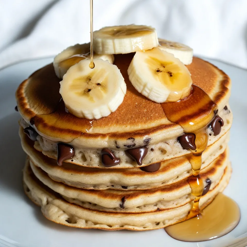 Delicious Banana Chocolate Chip Pancakes Recipe