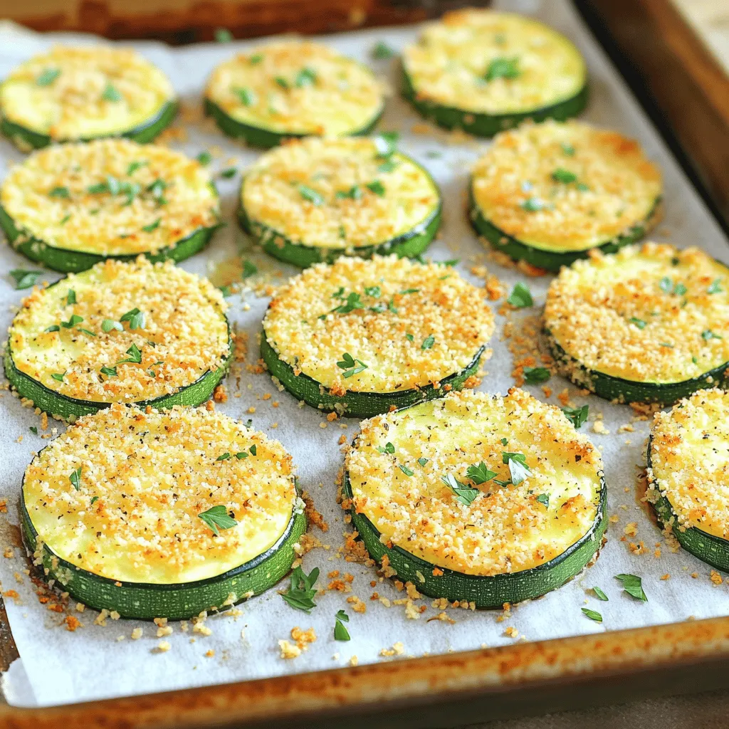 Baked Parmesan Crusted Zucchini Crispy and Delicious Dish