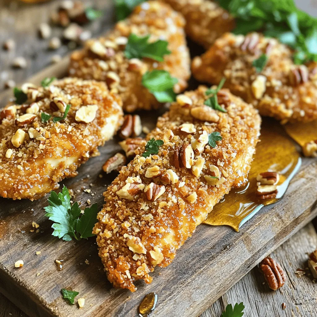 Pecan Crusted Chicken Tenders Crunchy and Flavorful