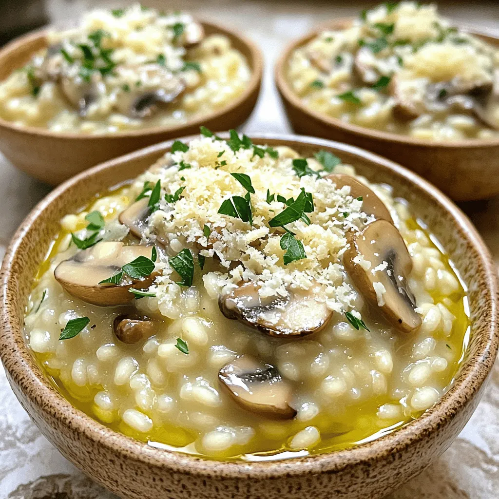 Easy Mushroom Risotto Creamy and Flavorful Dish