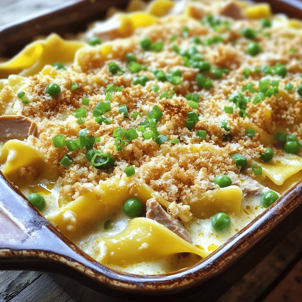 Classic Tuna Noodle Casserole Easy and Tasty Dish