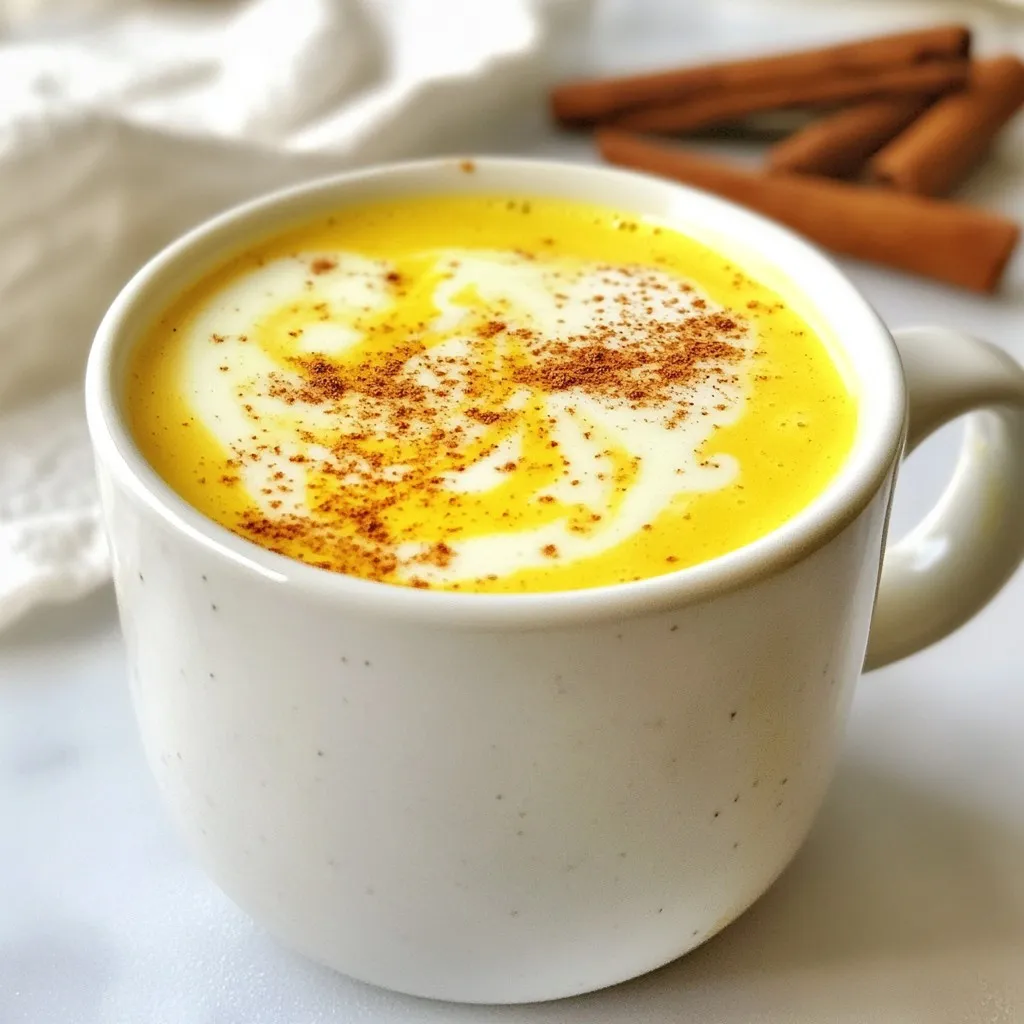 Golden Turmeric Latte Creamy and Nourishing Drink
